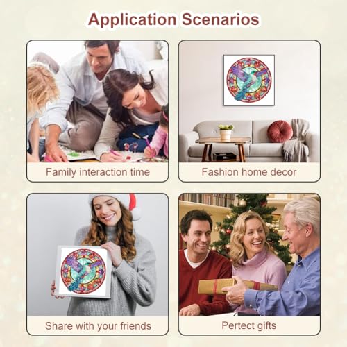Hummingbird Diamond Art Kit - 5D Special Shape Painting for Adults