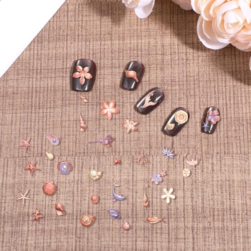 3D Sea Shell Silicone Nail Mold Ocean Beach Manicure Carving Template