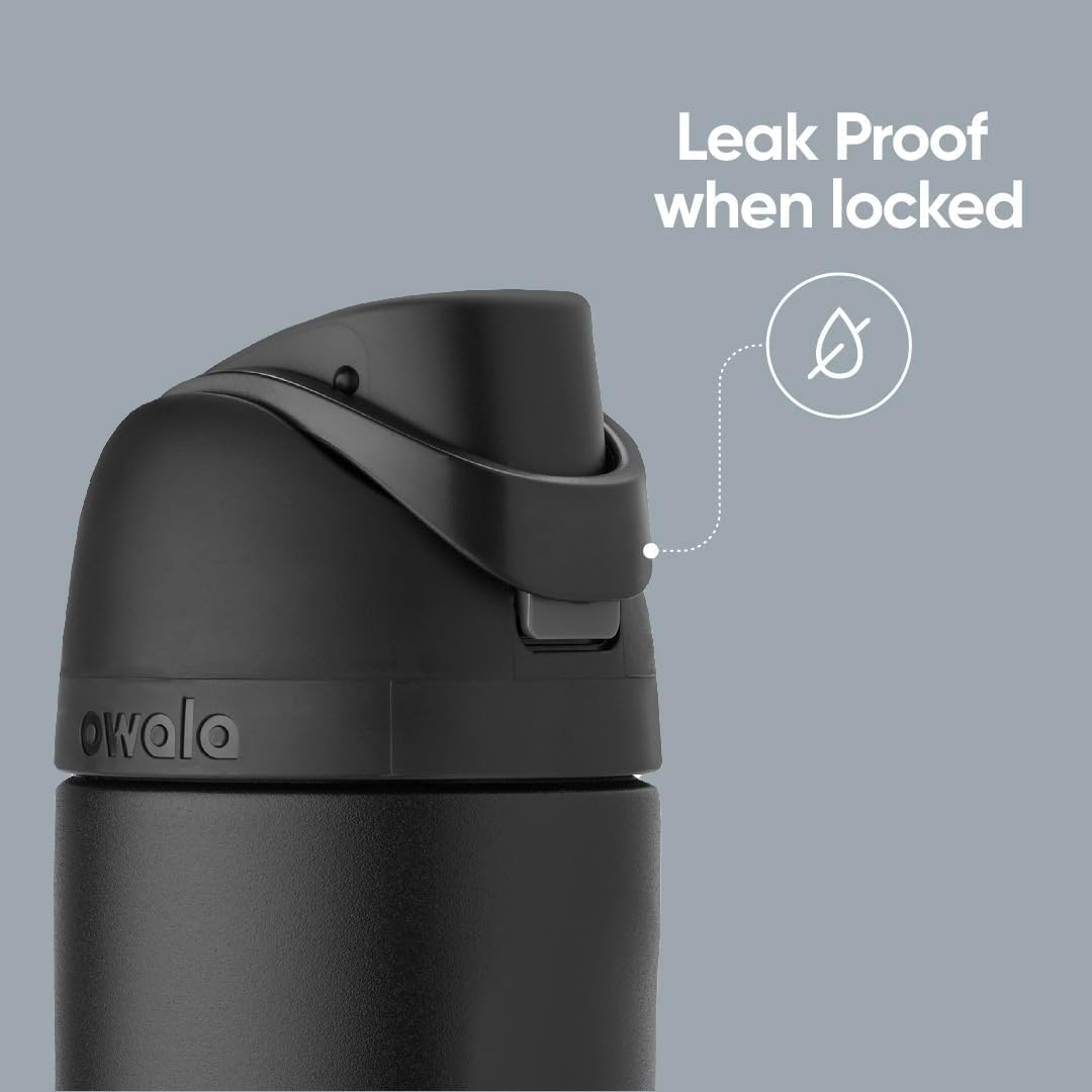 Owala FreeSip 32 oz Insulated Stainless Steel Water Bottle - BPA-Free with Straw | Citrus Crush for Sports & Travel