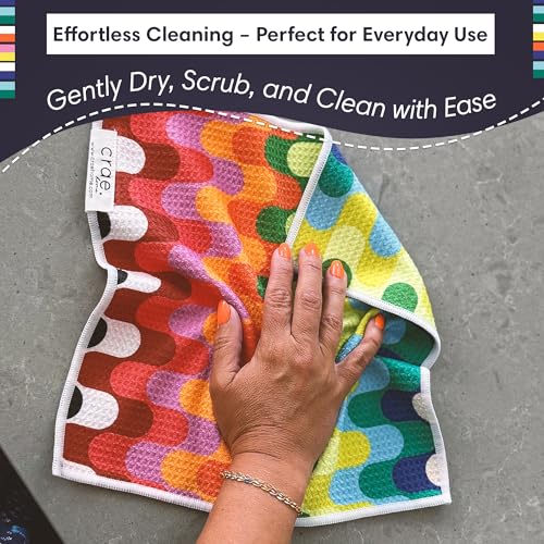 Ziggy Microfiber Double-Sided Washcloths - Super Absorbent Waffle Weave