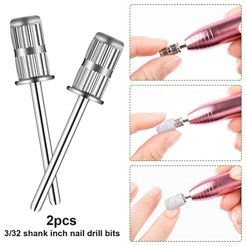 Rolybag 240 Grit Nail Drill Sanding Bands with Mandrel Bits Set