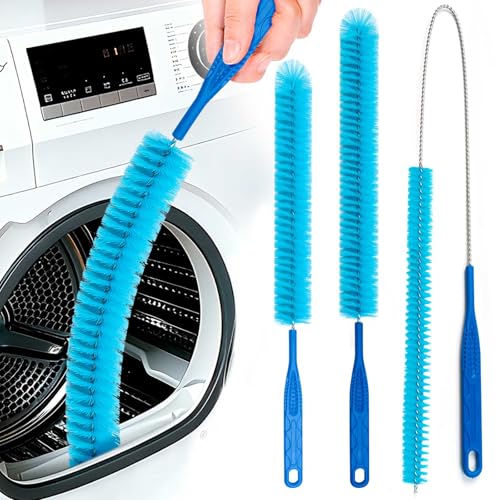 Dryer Vent Cleaner Kit - Flexible Lint Remover Brush Tool