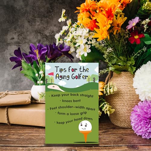 Funny Golf Birthday Card for Men & Women - Unique Gift for Golfers