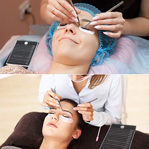 Maitys Crystal Glass Eyelash Extension Palette - 5.9 x 3.94 Inch Tray