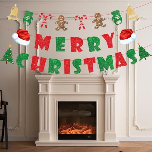 Indoor Christmas Banner Wall Decor for Holiday Party Festivities