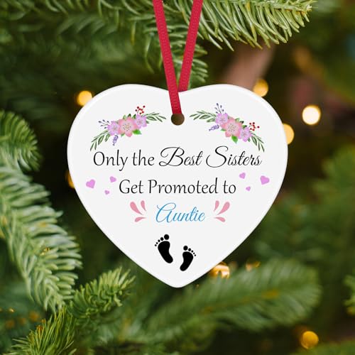Promoted to Aunt Christmas Ornament - New Auntie Gift
