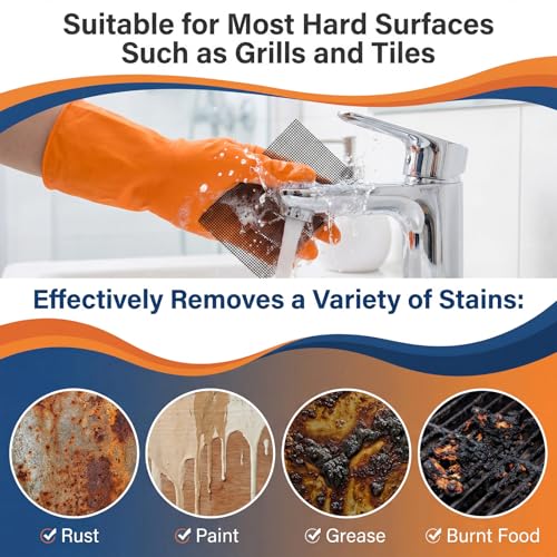 15-Piece Heavy Duty Mesh Scrubbing Pads for Toilet and Bathroom Cleaning