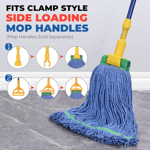 Onesimus 18 oz Mop Head Replacement – Medium 1 Pack | Blue Cotton Blend