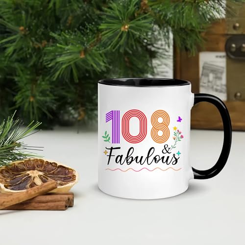 108th Birthday Coffee Mug - 1918 Variation for Women Men Mom Dad Grandma Grandpa