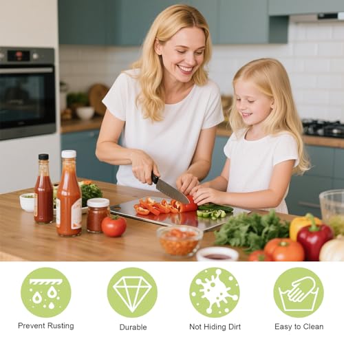 BLOCE Mini Titanium Cutting Board - Durable Non-Stick Metal Chopping Block