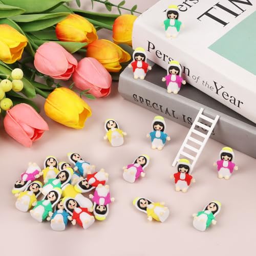 30pcs Mini Virgin Mary Figurines - Multicolor Religious Party Favors