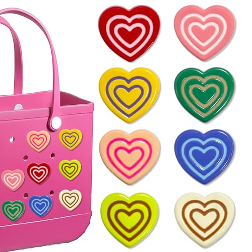 Bogg Bag Charms - Heart, Bow & Butterfly Inserts for Summer Beach Bags
