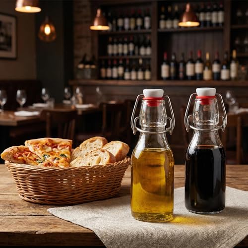 Fox Run Mini Swing Top Glass Bottle 4.23 oz Airtight Flip Top