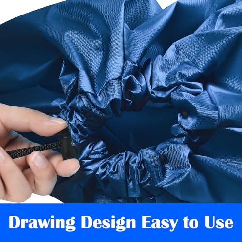 Fiodrimy Large Travel Laundry Bag - Wine & Navy 24" x 36"