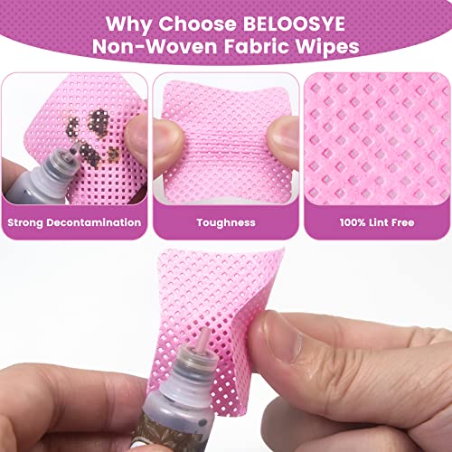 BELOOSYE 540 PCS Lint Free Nail Wipes and Eyelash Extension Glue Wipes