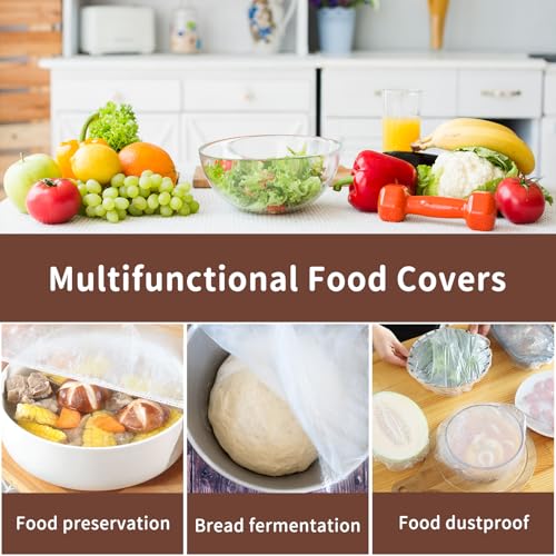 MAQIHAN Reusable Bread Proofing Covers - 2 Pack Elastic Bowl Wraps