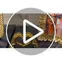 Heart Gesture Sculpture - Modern Gold Resin Hand Statue for Home Decor