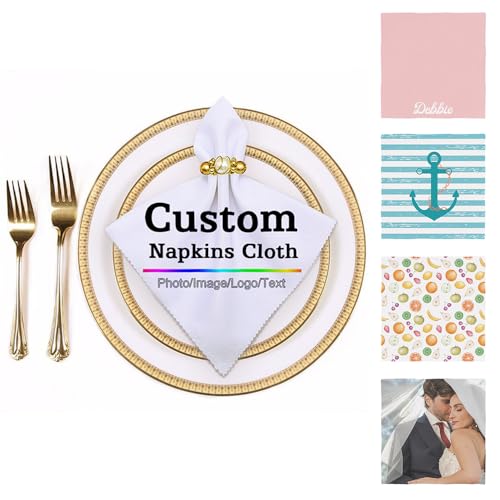 Personalized Soft Washable Cloth Napkins for Weddings & Events