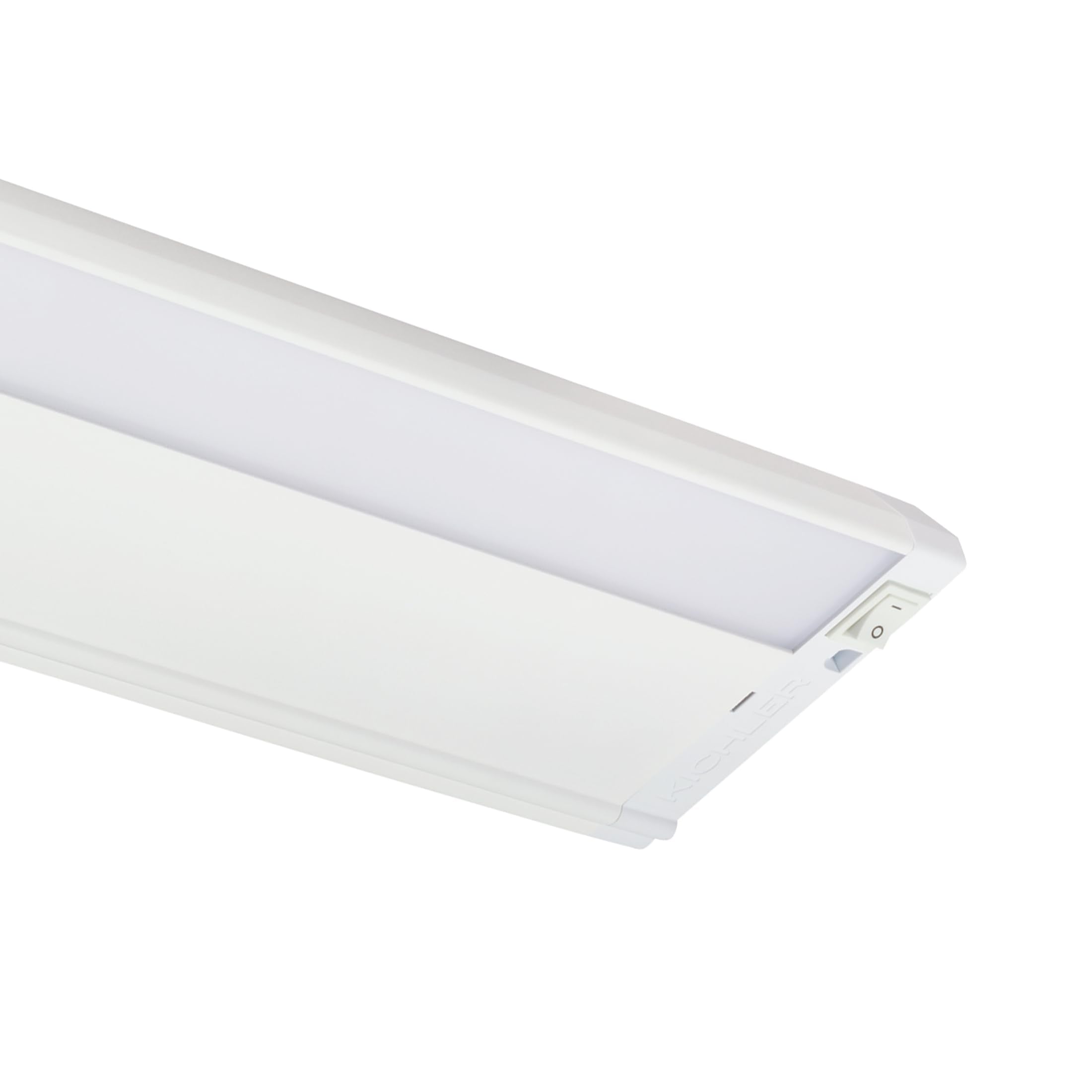 Kichler 4U Series 22" 120V LED Under Cabinet Light in White, 3000K, (22" L x 4.5" W x 1"H), 4U30K22WHT