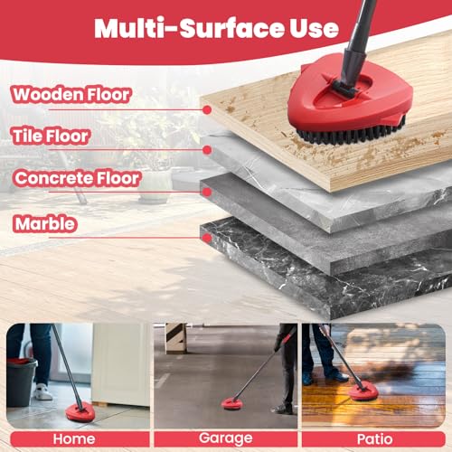 2-Pack Scrub Brush Heads for O-Cedar EasyWring Spin Mop