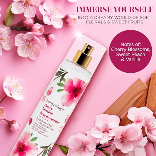 Bodycology Cherry Blossom Fragrance Body Mist - 8 fl oz
