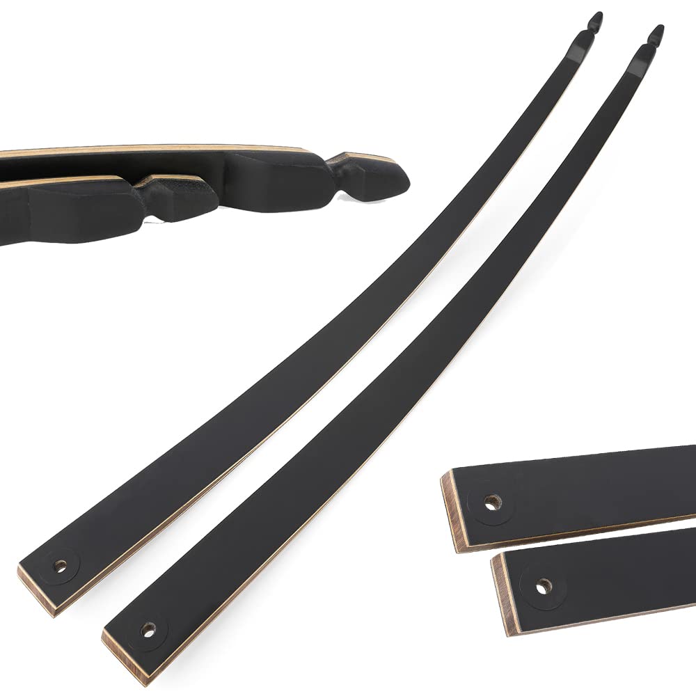 60 Inch Black Hunter Takedown Longbow 20-60lbs Traditional Wood Longbows Right Hand and Left Hand American Hunting Longbow for Outdoor Hunting Shooting