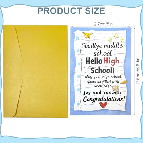 8th Grade Graduation Card Book with Envelope - Keepsake Gift