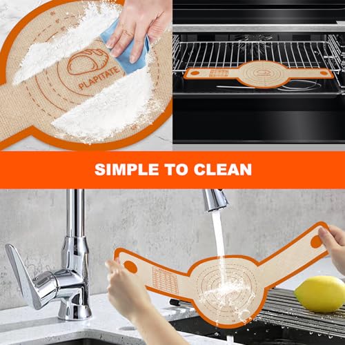 PLAPITATE Silicone Bread Sling for Dutch Oven - 2 Pcs Orange Set