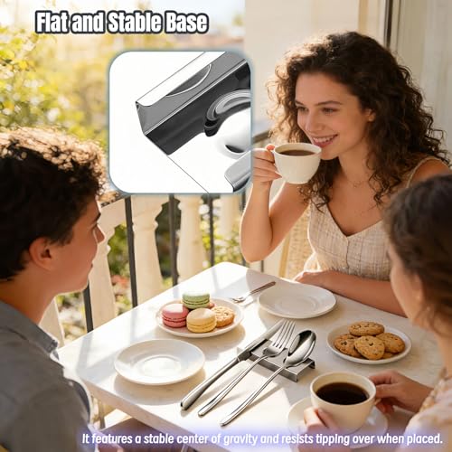304 Stainless Steel Utensil Caddy with Knife Slot - Dishwasher Safe