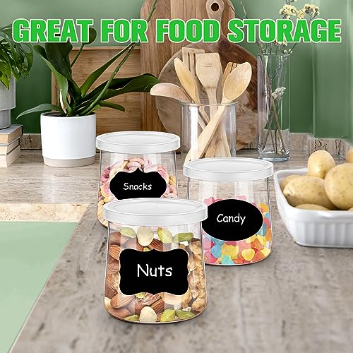 12-Pack Reusable Oui Yogurt Jar Lids with Labels - 2.68in Leak-Proof Covers