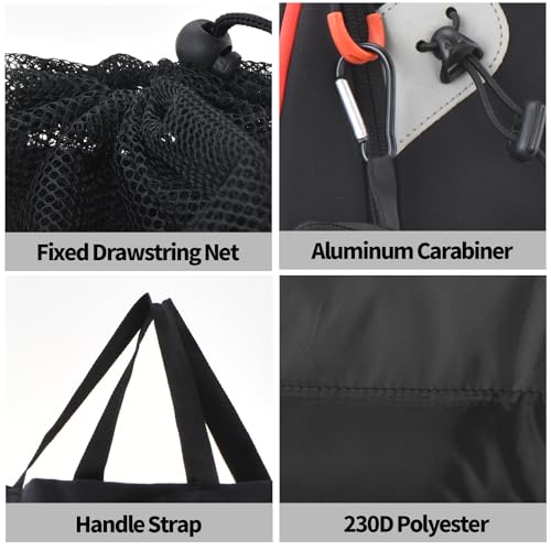 JHX Foldable Travel Laundry Bags - 2 Pack with Drawstring & Handles