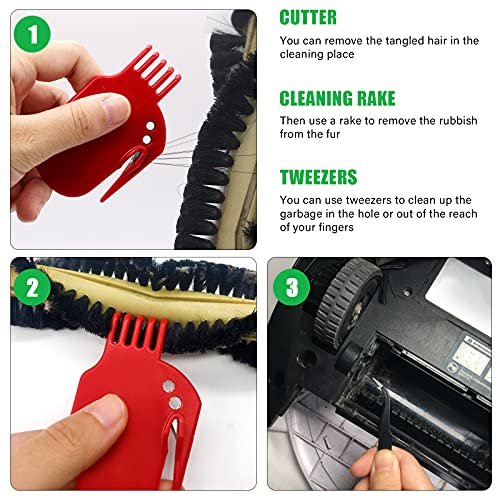 Midukit Robot Vacuum Cleaning Kit with Brush, Cloth & Hair Cutter