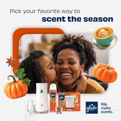 Glade PlugIns Air Freshener Starter Kit - Golden Pumpkin & Spice, 1 Warmer