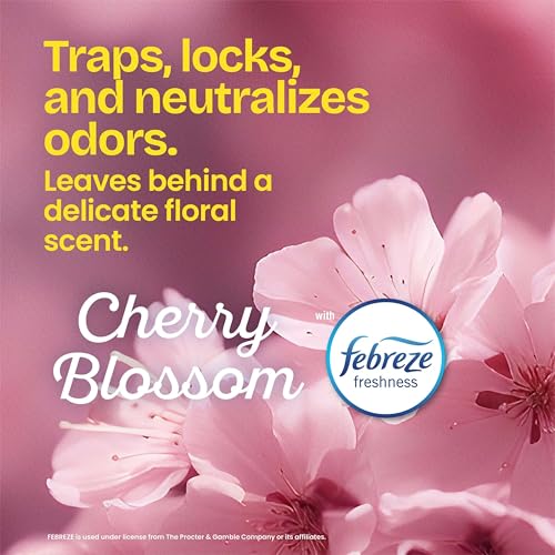 Glad Small Trash Bags, 4 Gallon, Febreze Cherry Blossom, 34 Count