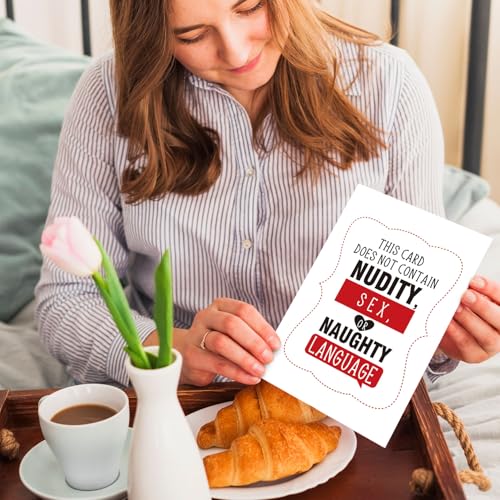 Ogeby Funny Dirty Valentine's Day Card with Red Envelope