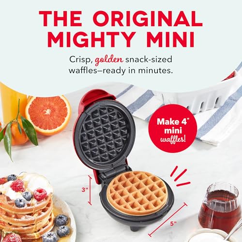 DASH Mini Waffle Maker - Compact 4-Inch Nonstick Waffle Iron