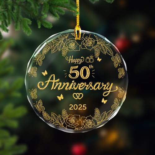 25th Anniversary Ornament - Heart-Shaped Christmas Keepsake 2026