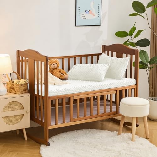 Entisn White Minky Dot Pillowcase 13x18, 2 Pack for Nursery