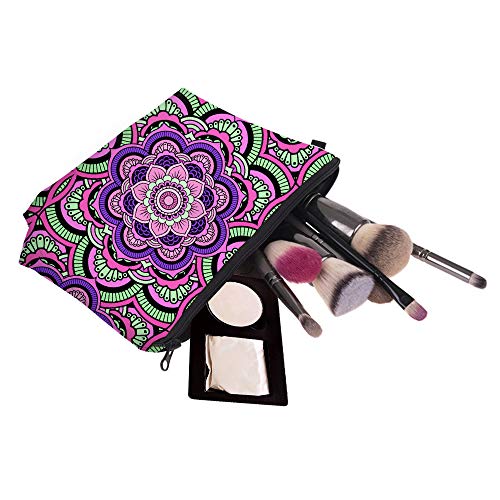 Deanfun Waterproof Mandala Flower Cosmetic Bag & Travel Toiletry Pouch