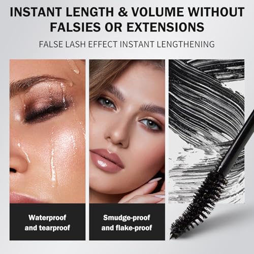 Telescopic Tubing Waterproof Mascara - Lengthening and Volumizing