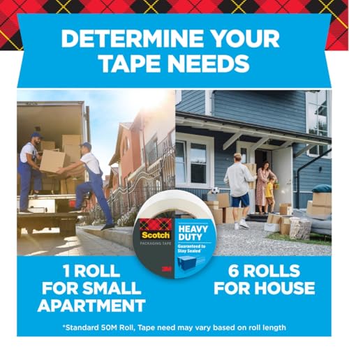 Scotch Heavy Duty Shipping Packing Tape with Dispenser - 1.88 in. x 38.2 yd.