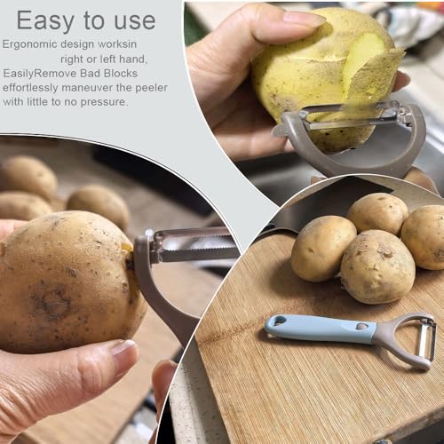 Y-Peeler Set - 3-Pack Carbon Steel Vegetable & Fruit Peelers