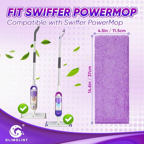 GLIMGLINT Reusable Microfiber Mop Pads for 13-15 Inch Spray Mops - 16 Pack
