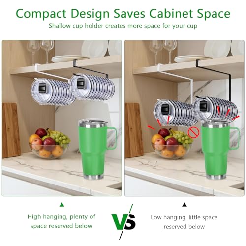 Tumbler Lid Organizer Rack - Holds 12 Lids, Carbon Steel Design