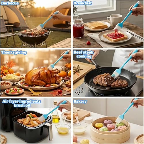 10.35-Inch Silicone Pastry Brush - Food-Grade, Heat Resistant