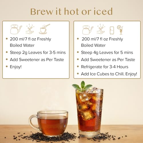 VAHDAM Assam Gold Second Flush Black Tea - Premium Loose Leaf, 50+ Cups