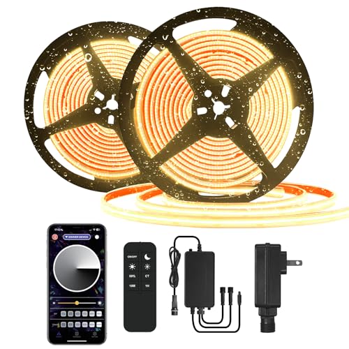 100ft COB Outdoor Waterproof LED Strip Light 3000K Warm White - IP67
