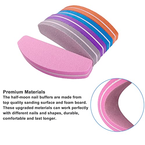 AhaTopia Nail File and Buffer Set, 100/180 Grit 10 Pcs