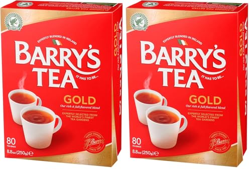 Barry's Tea Gold Blend Tea Bags, 80 Count (Pack of 2)