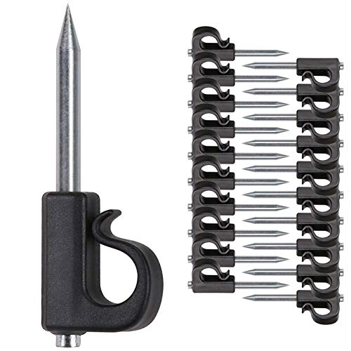 SELEWARE 20-Pack Q Hanger Nail Hooks for Outdoor String Lights